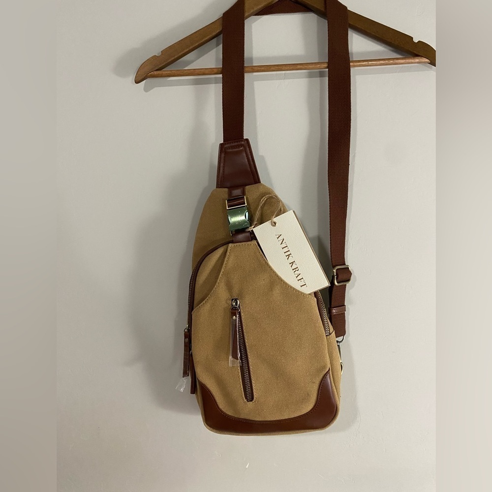 Antik Kraft - Camel satchel/sling Backpack - Picture 5 of 11